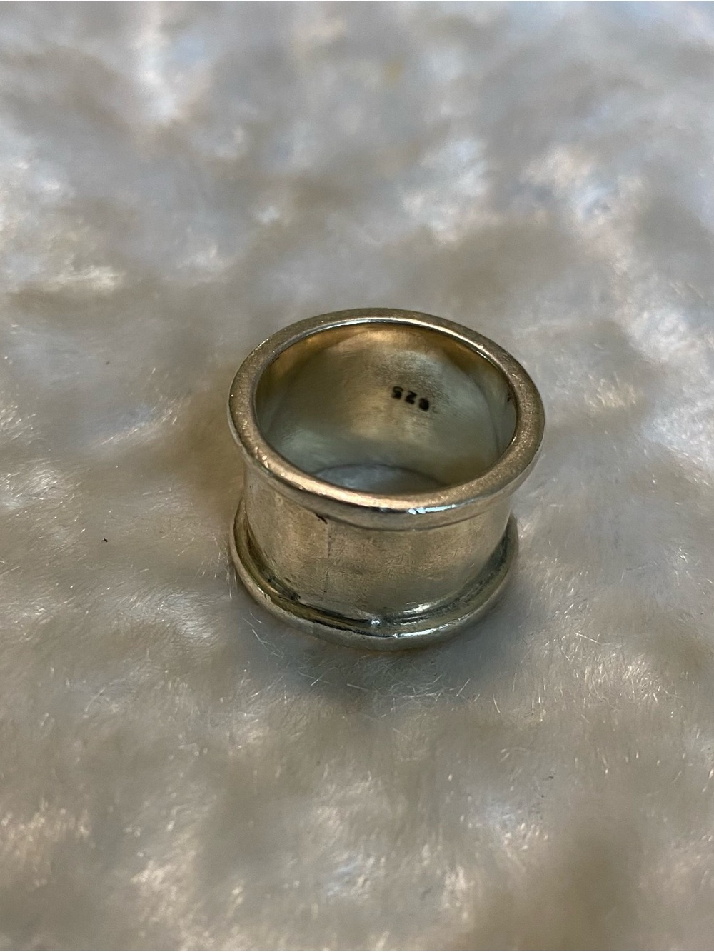 🍀Sterling Silver 925 Wide Dome Band Ring